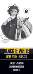 B&W Half Body