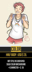 Color Half Body